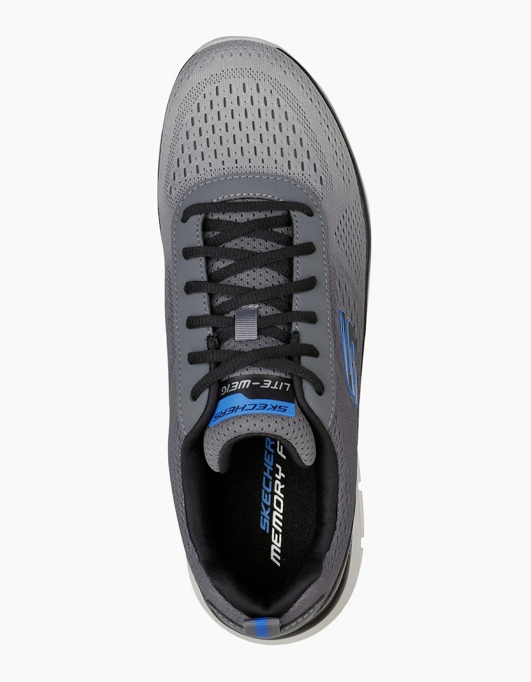 Skechers Track - Ripkent Textile Men's Charcoal Trainers