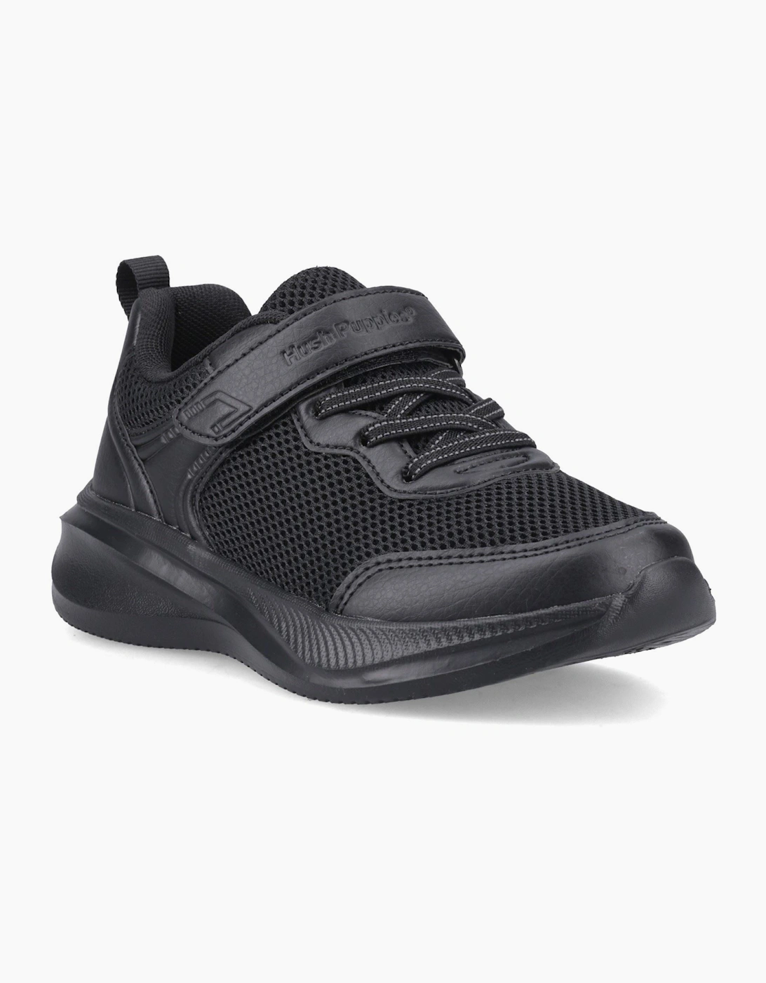 Hush Puppies Boy's Hush Puppies Marty Textile Black Trainers