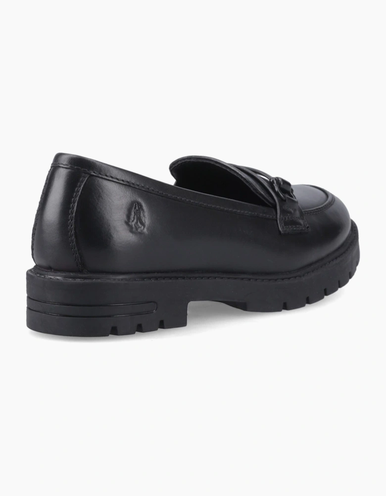 Hush Puppies Hazel Snaffle Leather Black Loafers