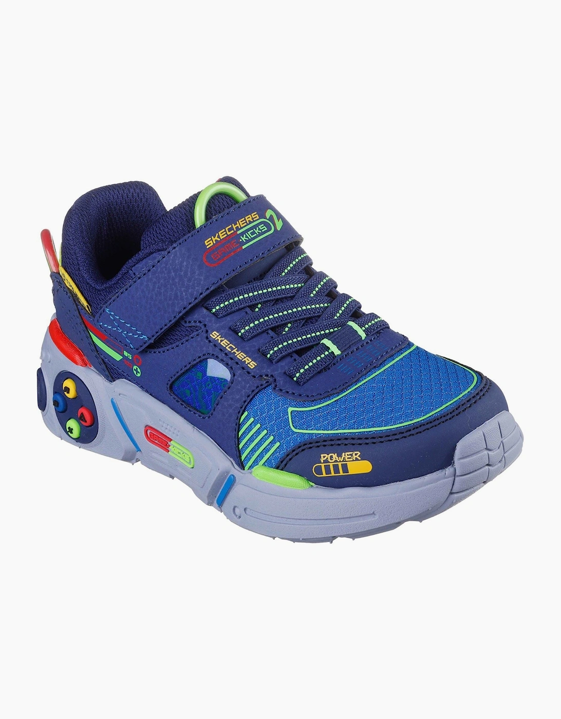 Skechers Boy's Skechers Game Kicks: Gametronix 2.0 Navy/Multi Trainers