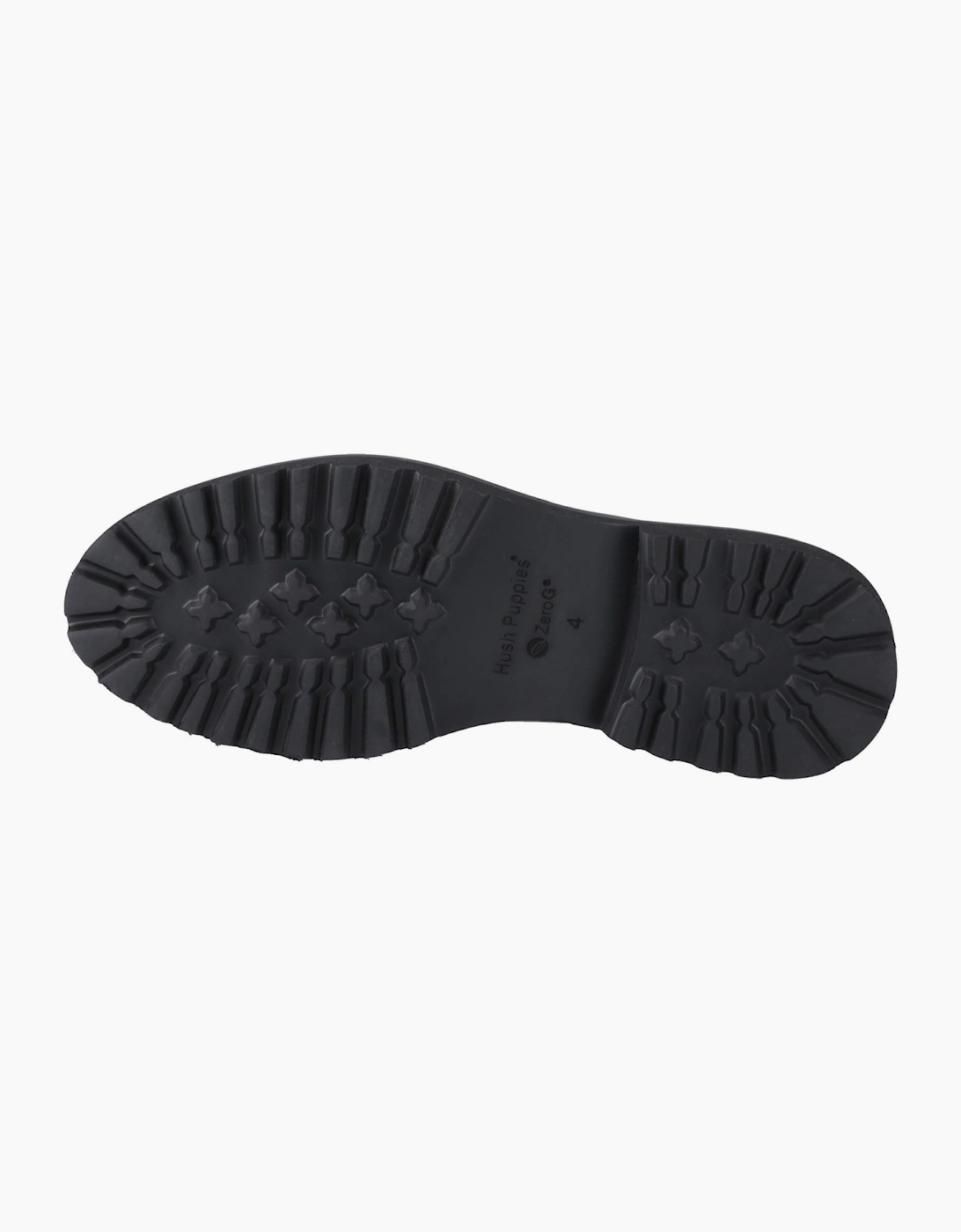 Hush Puppies Gabi Lace Up Leather Black Brogues