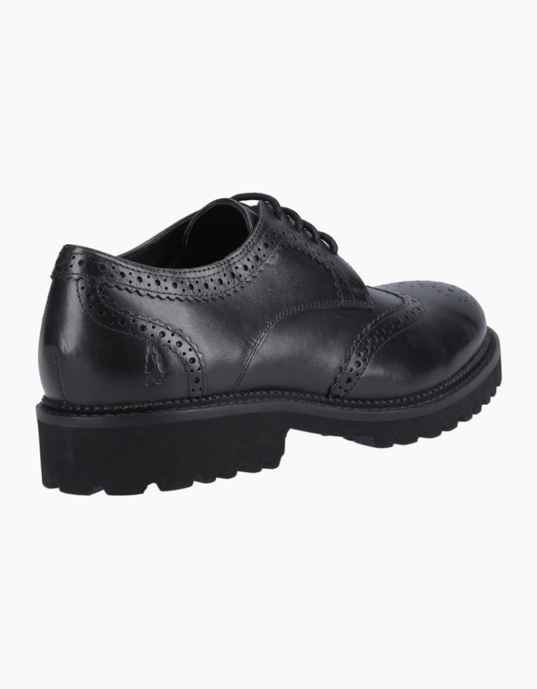 Hush Puppies Gabi Lace Up Leather Black Brogues