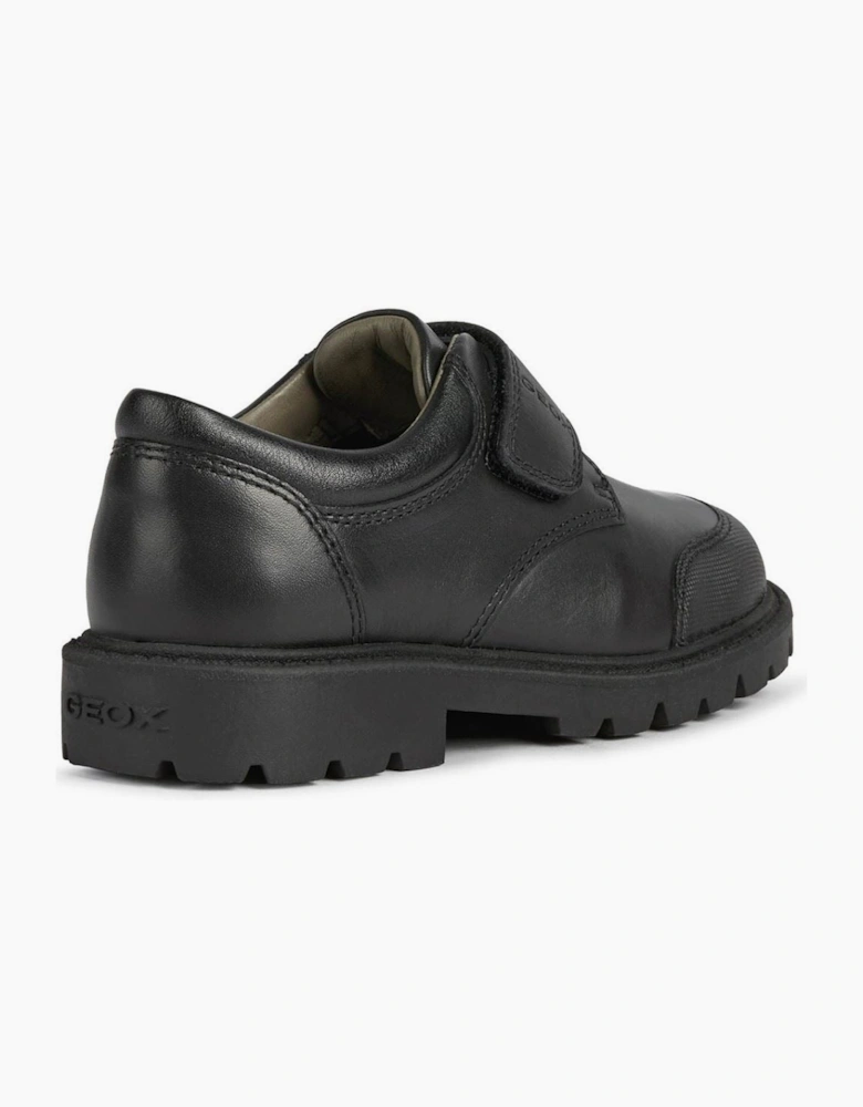 Geox Shaylax Leather Junior Black Shoes