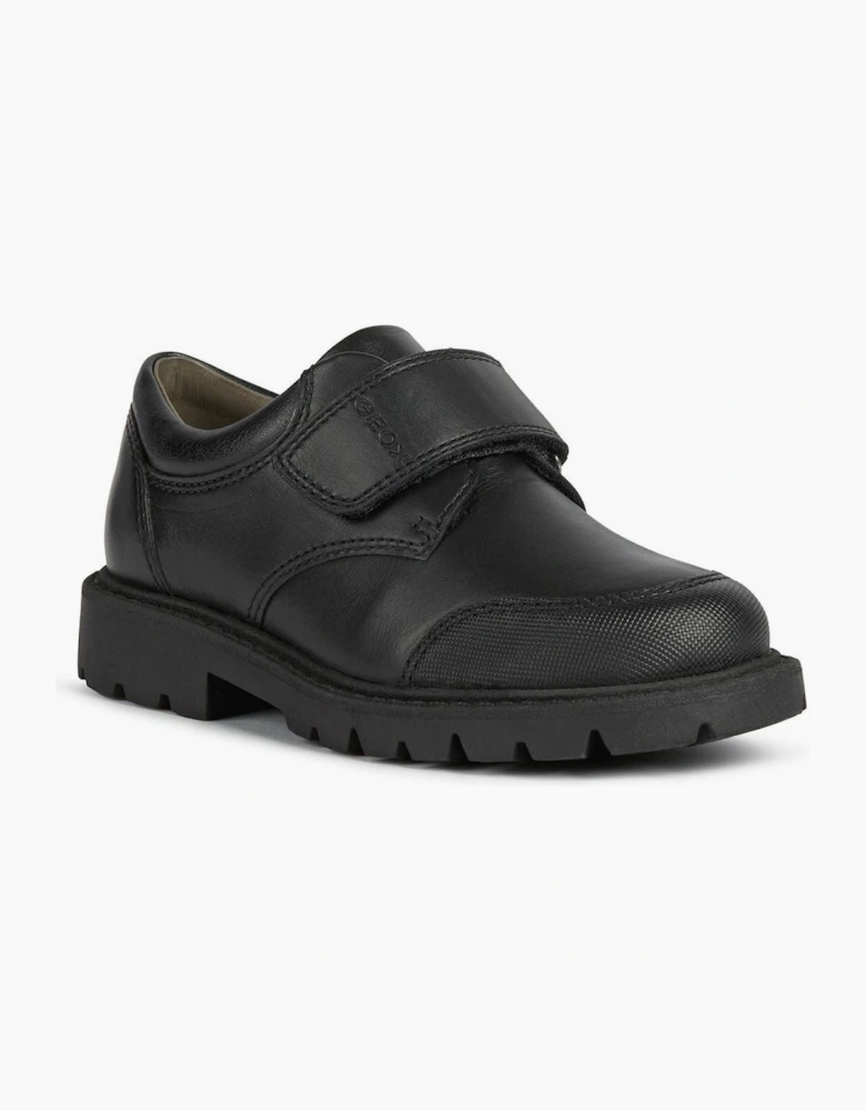Geox Shaylax Leather Junior Black Shoes