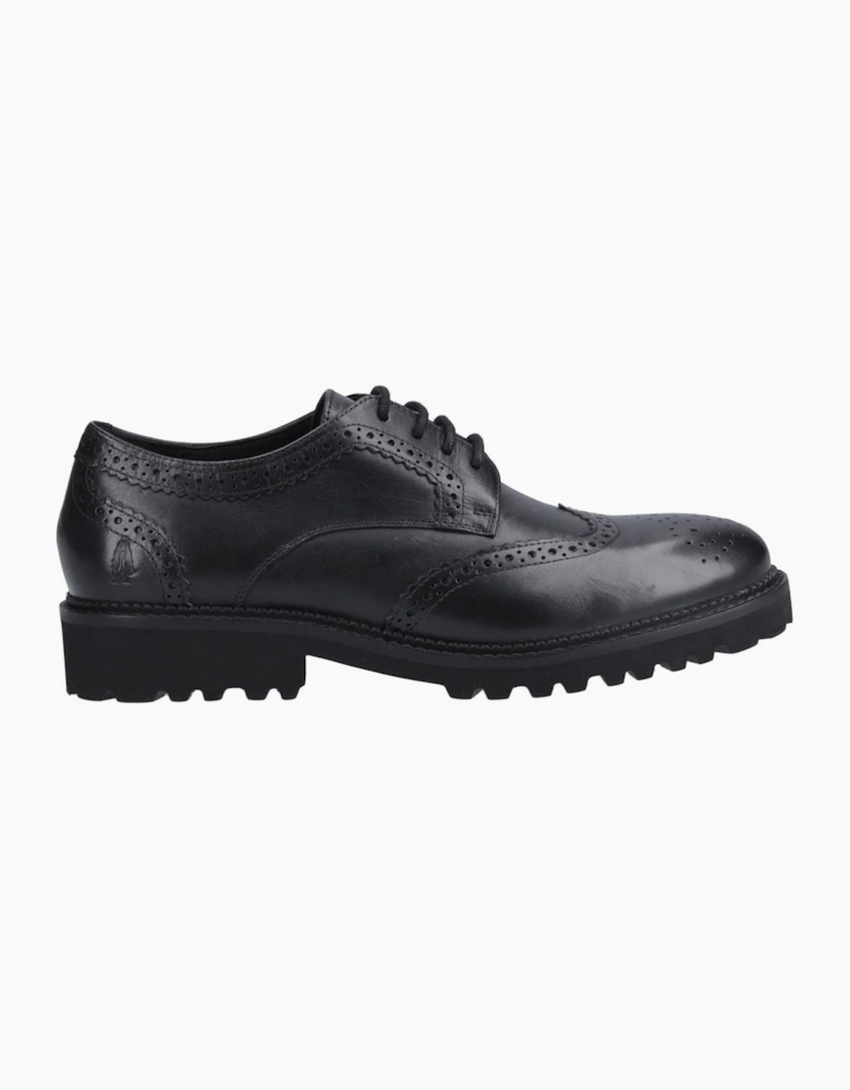 Hush Puppies Gabi Lace Up Leather Black Brogues