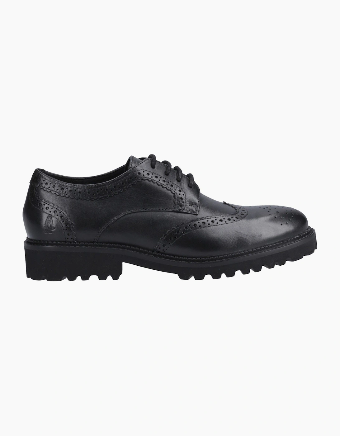 Hush Puppies Gabi Lace Up Leather Black Brogues