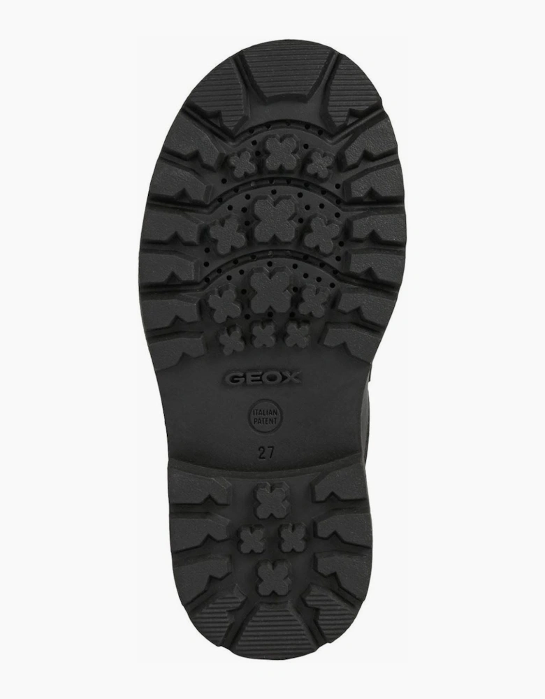Geox Shaylax Leather Junior Black Shoes