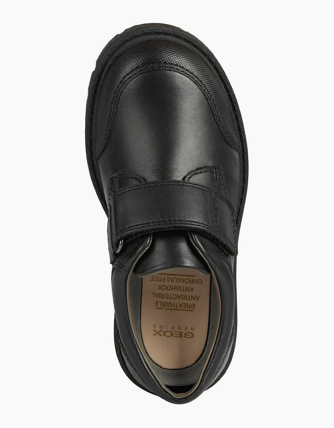 Geox Shaylax Leather Junior Black Shoes