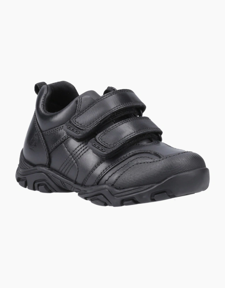 Hush Puppies Leroy Leather Black Shoes