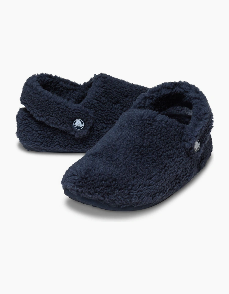 Crocs Classic Cozzzy Polyester Navy Slippers
