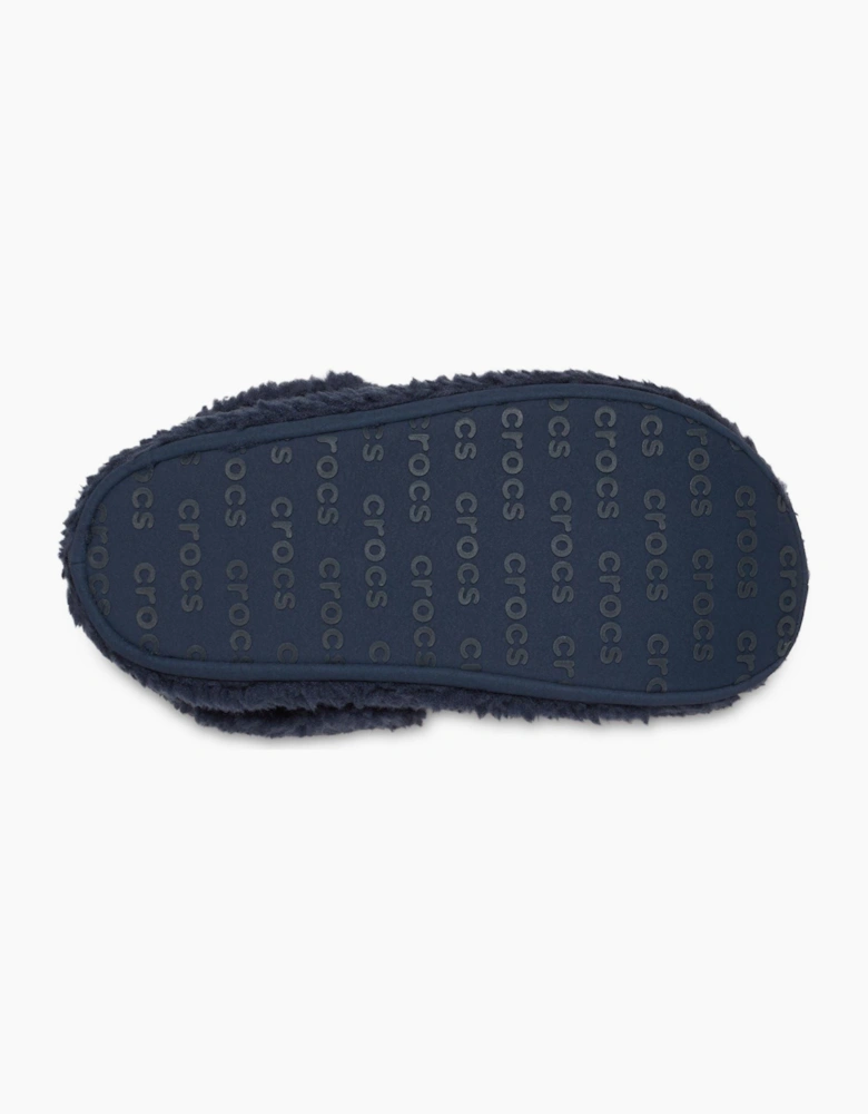 Crocs Classic Cozzzy Polyester Navy Slippers