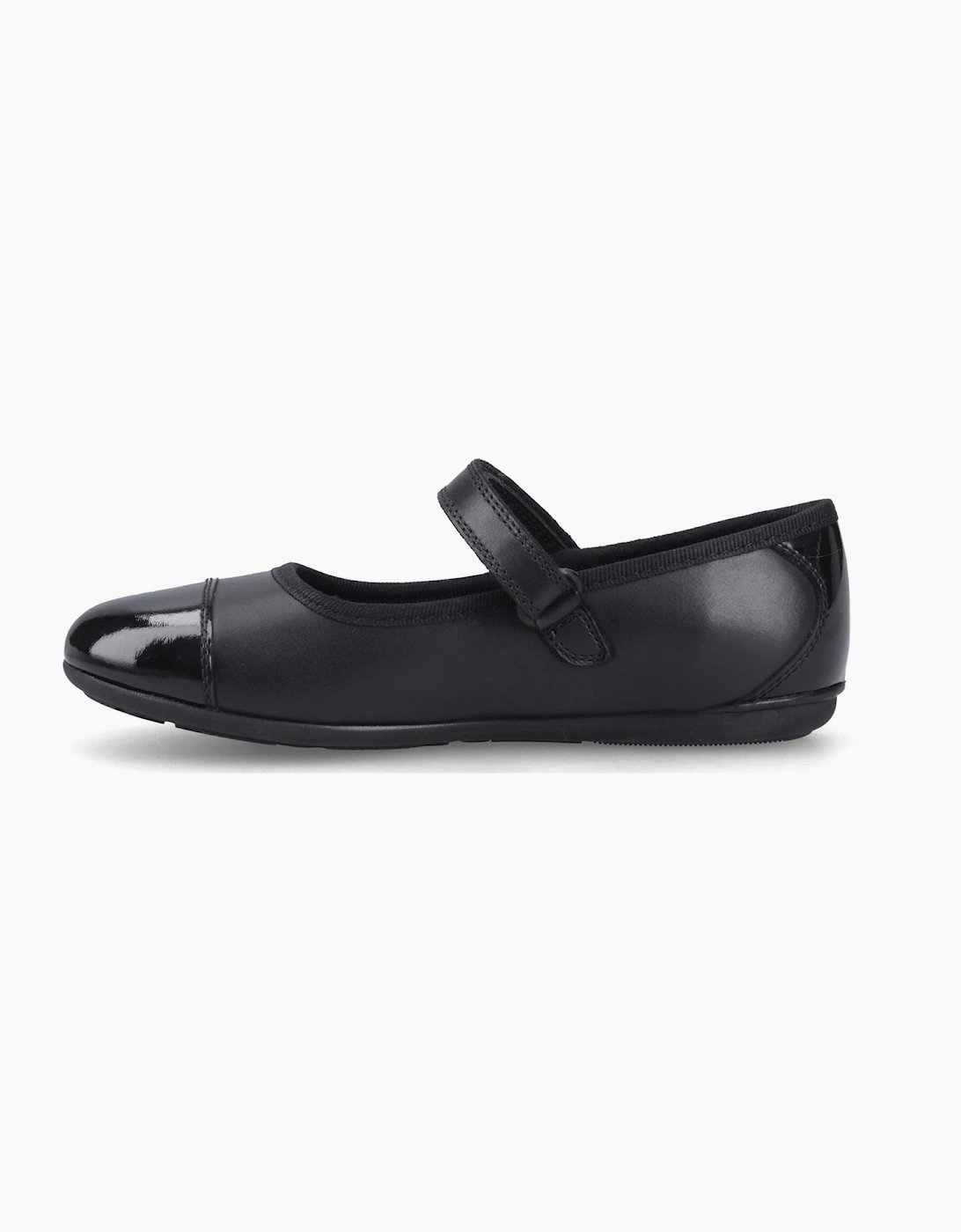 Hush Puppies Lottie Ballerina Leather Black Shoes