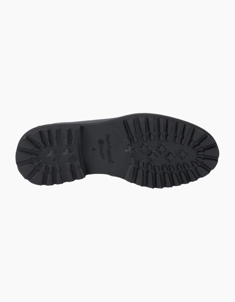Hush Puppies Grazia Leather Black Loafers