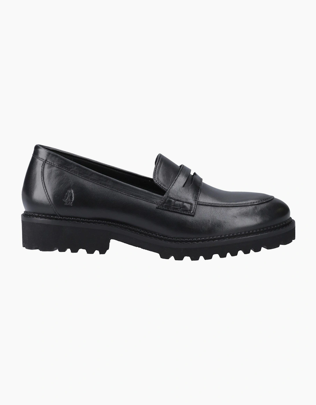 Hush Puppies Grazia Leather Black Loafers