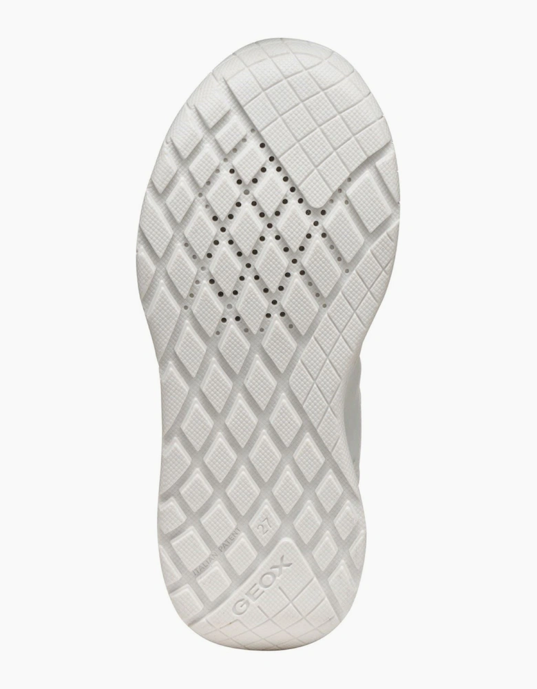 Geox J Rann-E Unisex White Trainers
