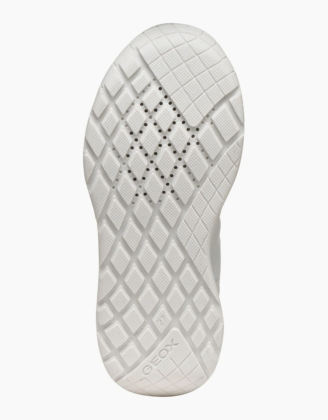 Geox J Rann-E Unisex White Trainers