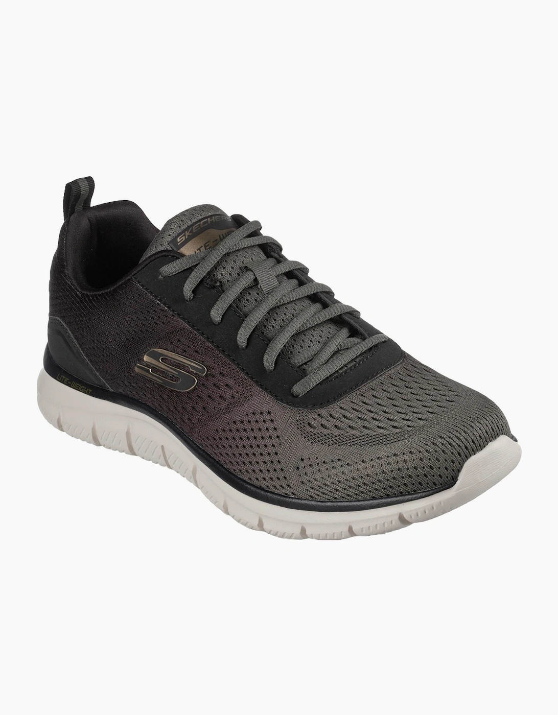 Skechers Track - Ripkent Textile Men's Olive/Black Trainers