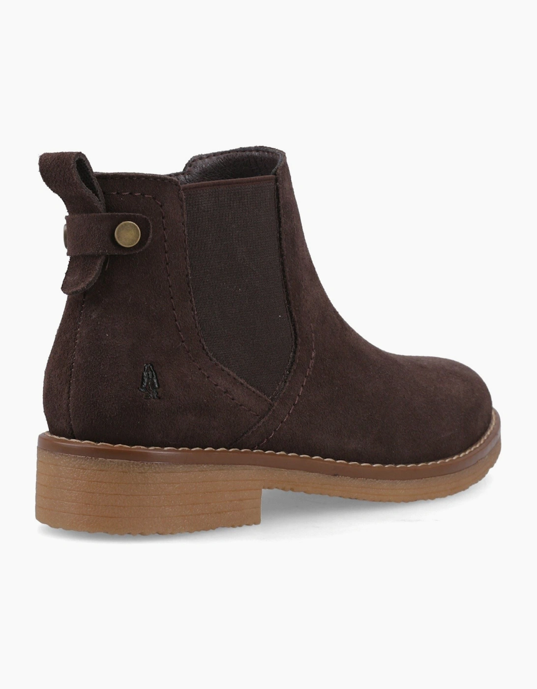 Hush Puppies Maddy Suede Women's Chocolate Wide Fit Boots