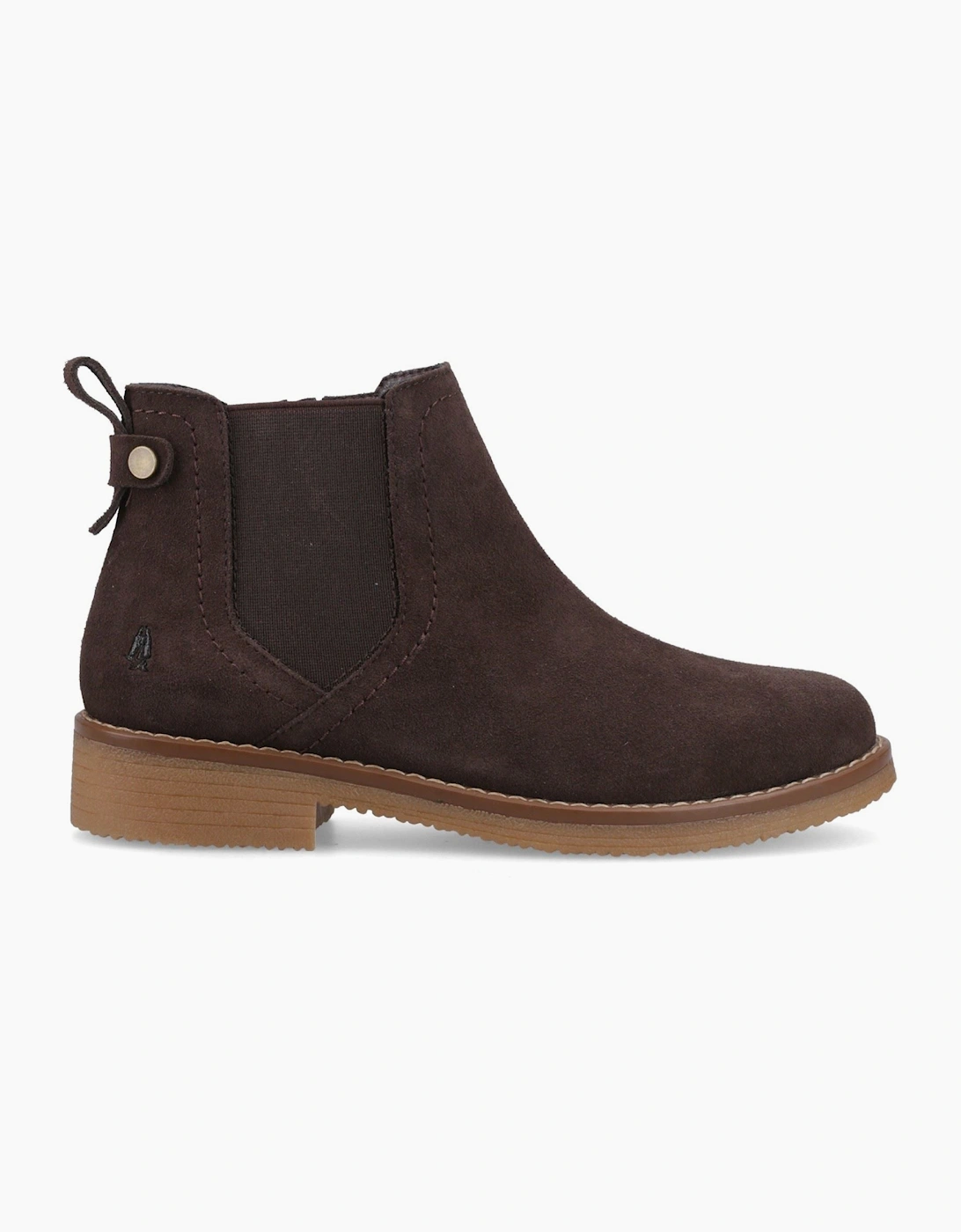 Hush Puppies Maddy Suede Women's Chocolate Wide Fit Boots
