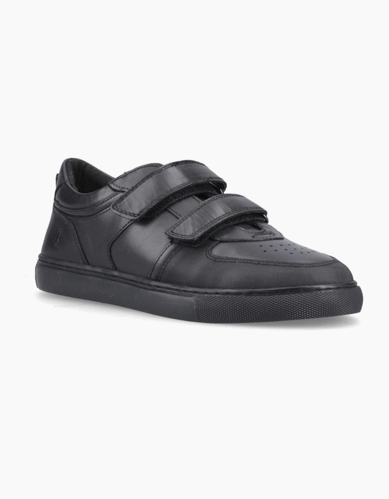 Hush Puppies Daxton Leather Black Trainers