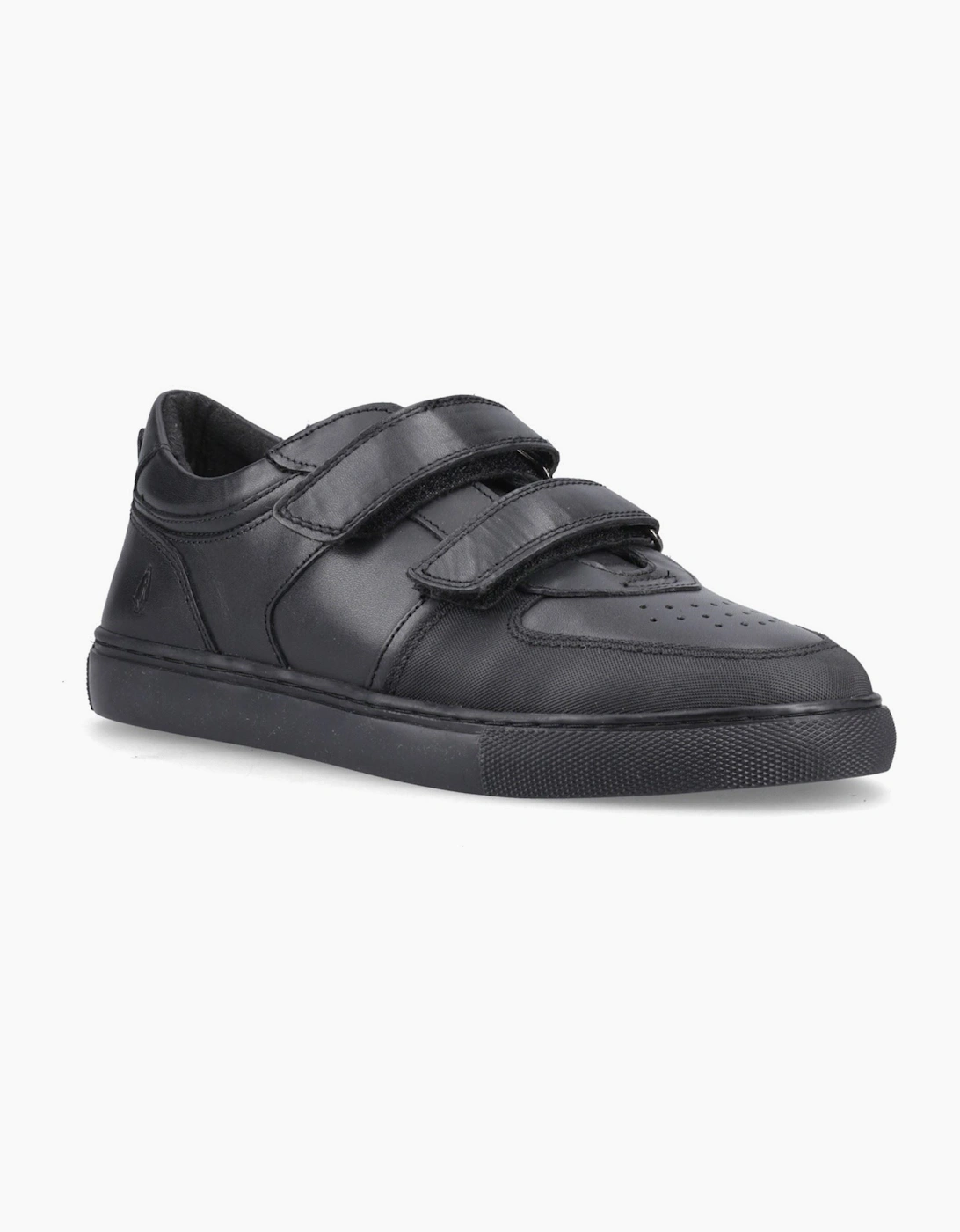 Hush Puppies Daxton Leather Black Trainers