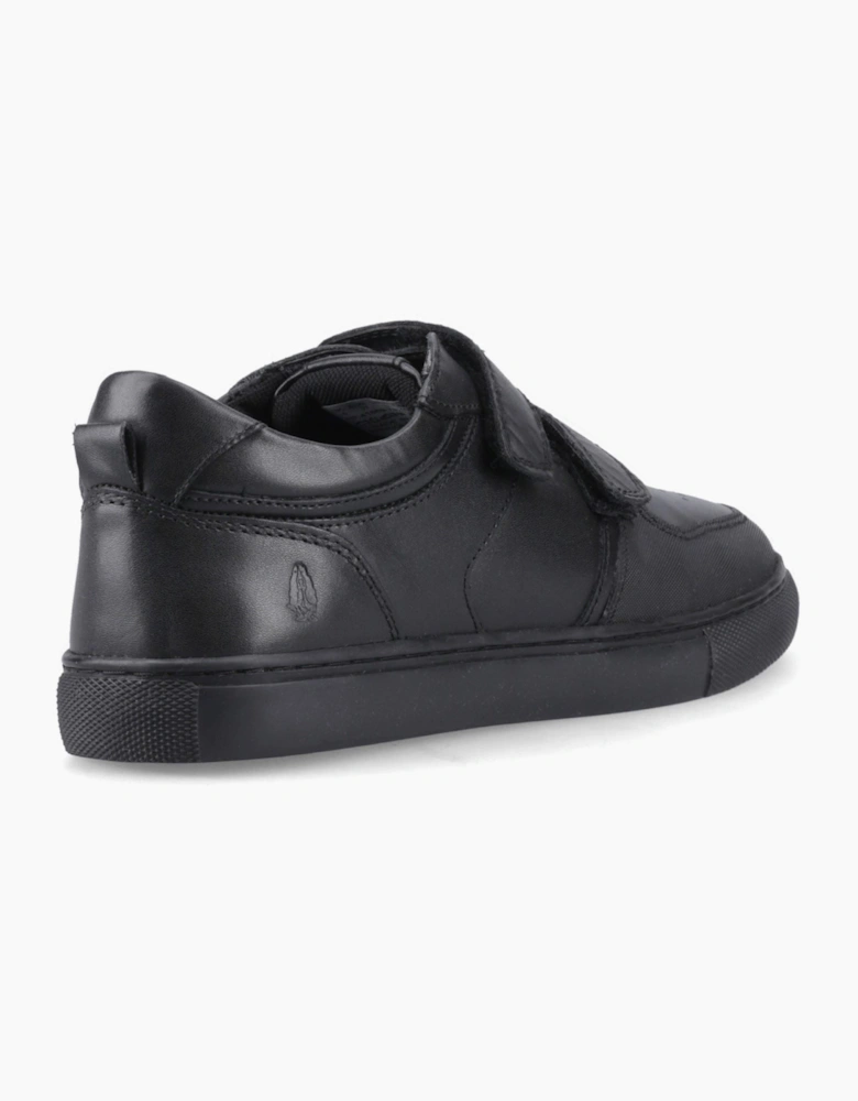 Hush Puppies Daxton Leather Black Trainers
