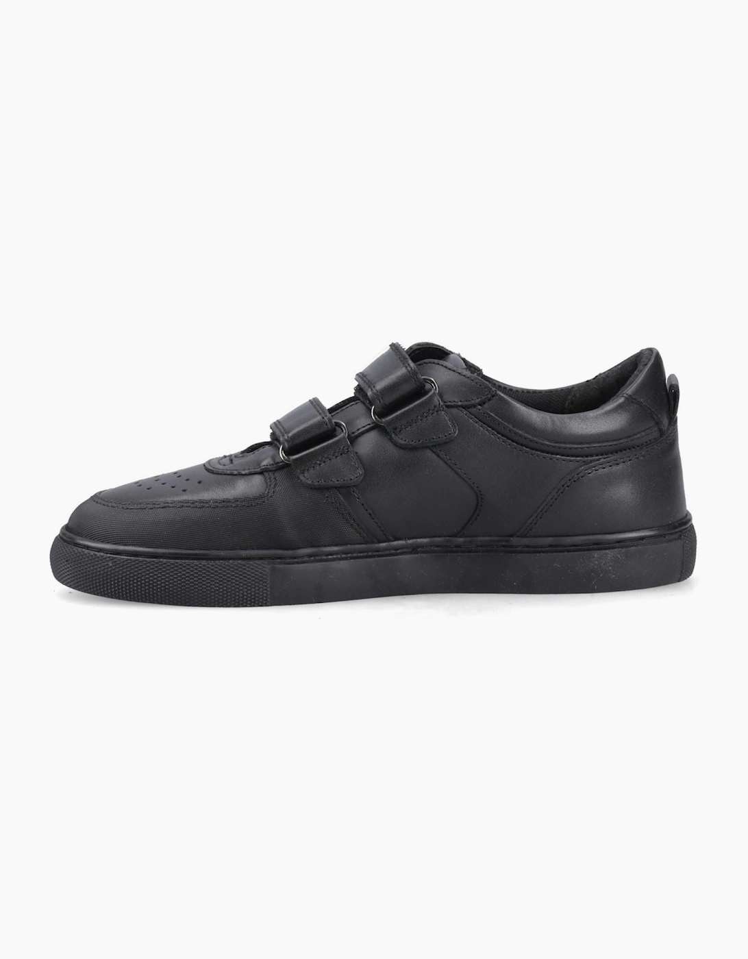 Hush Puppies Daxton Leather Black Trainers