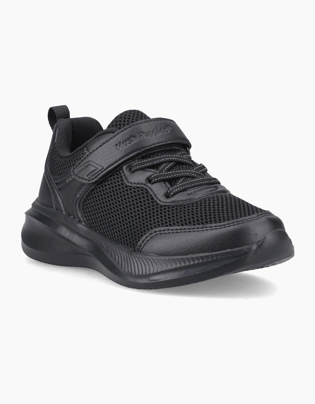 Hush Puppies Marty Trainer Textile Black Trainers