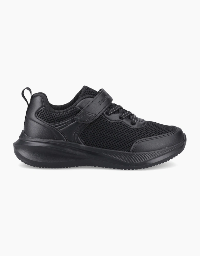 Hush Puppies Marty Trainer Textile Black Trainers