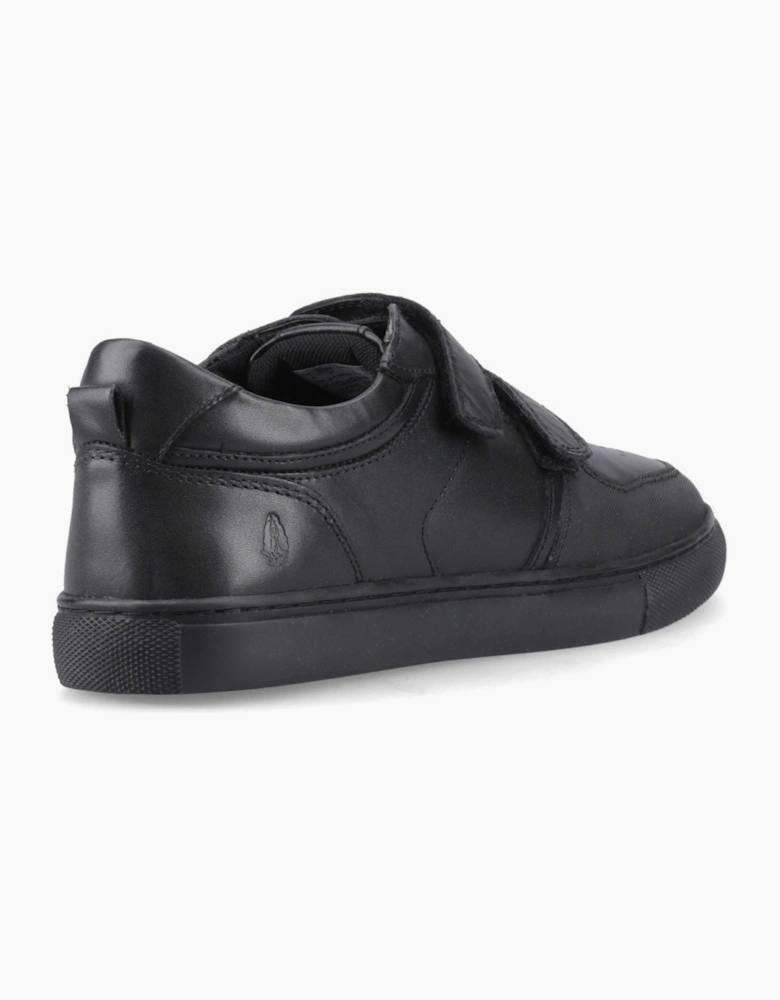 Hush Puppies Daxton Leather Black Trainers