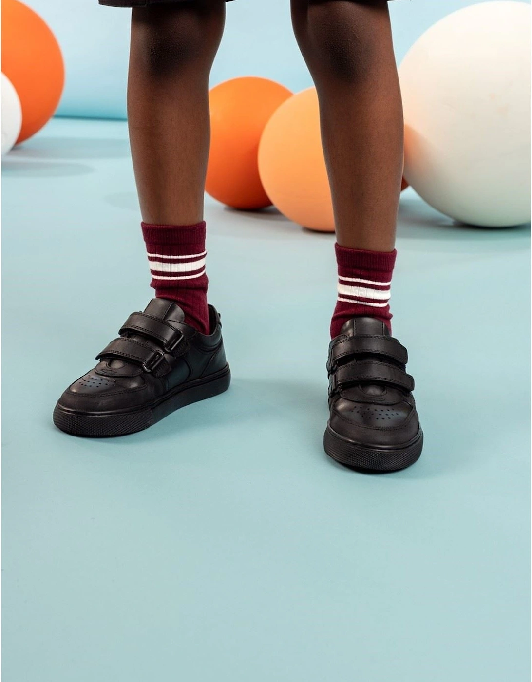 Hush Puppies Daxton Leather Black Trainers
