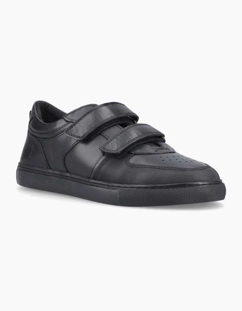 Hush Puppies Daxton Leather Black Trainers