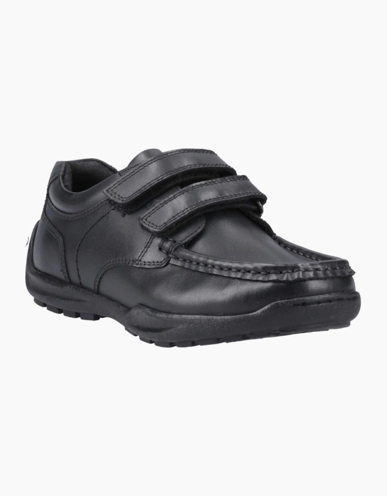 Hush Puppies Maddox Leather Black Moccasins Shoes