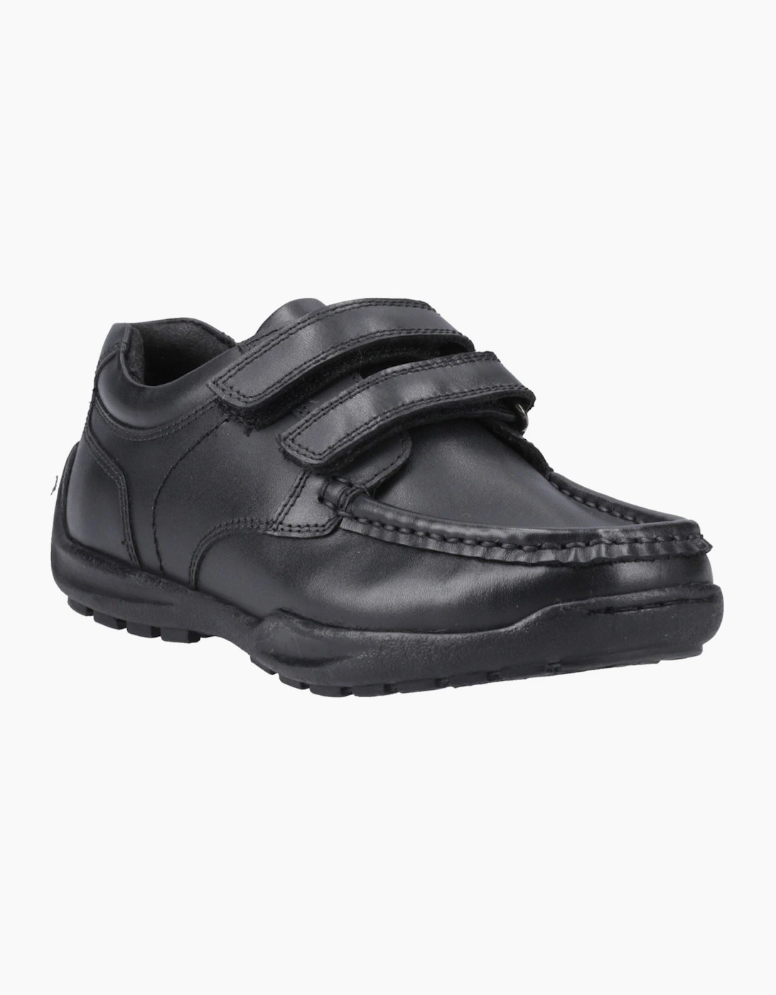 Hush Puppies Maddox Leather Black Moccasins Shoes
