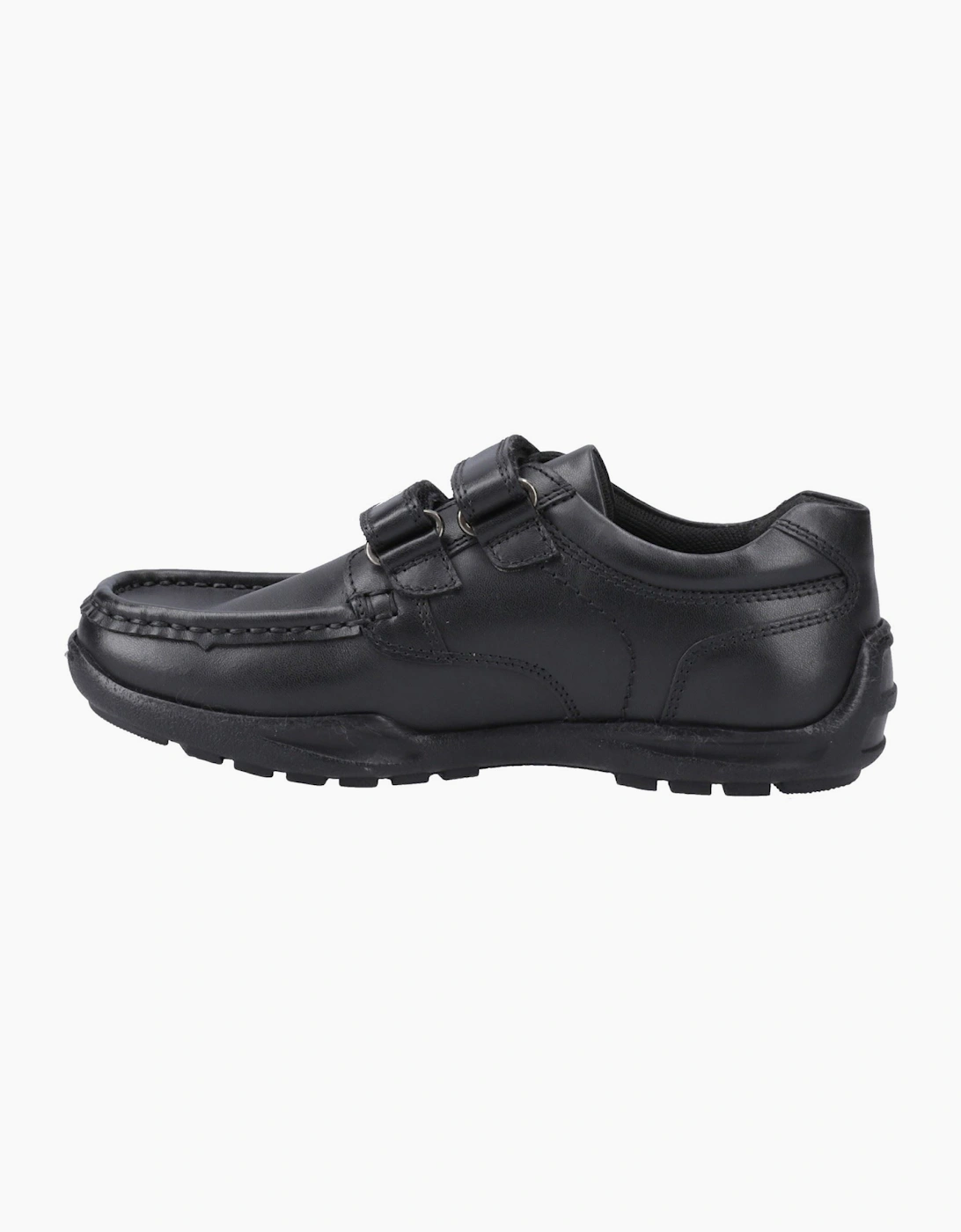 Hush Puppies Maddox Leather Black Moccasins Shoes