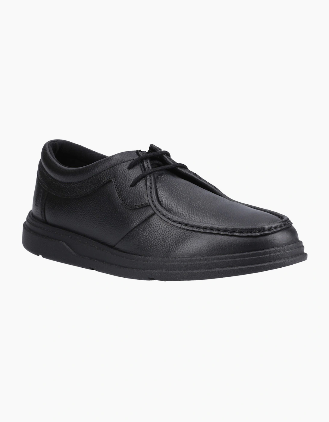 Hush Puppies Ronan Mocc Leather Black Moccasins Shoes