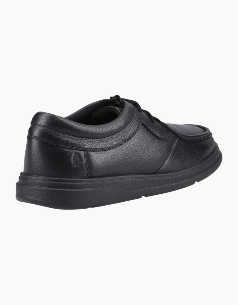 Hush Puppies Ronan Mocc Leather Black Moccasins Shoes