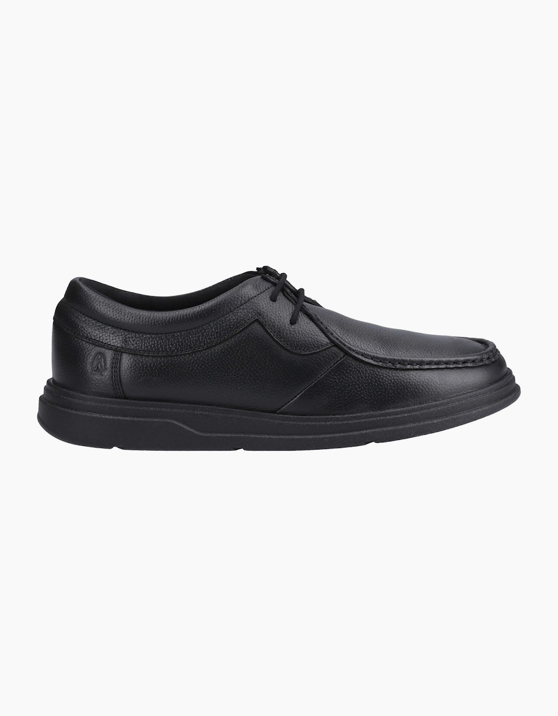 Hush Puppies Ronan Mocc Leather Black Moccasins Shoes