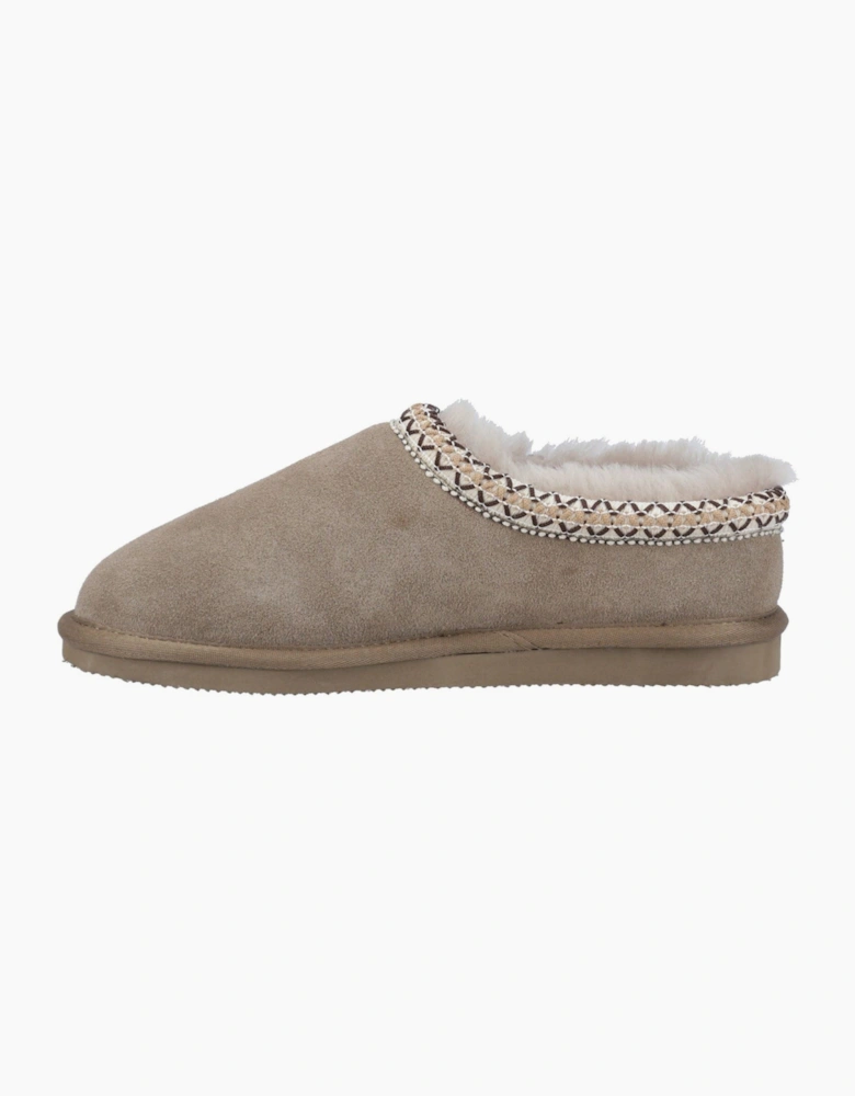 Cotswold Foxmoor Leather Women's Grey Slippers