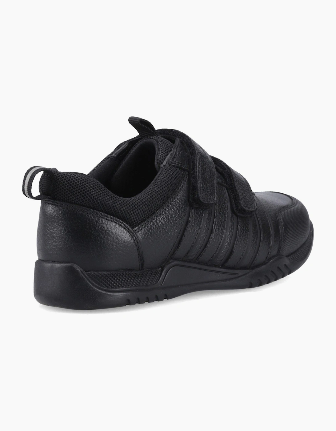 Hush Puppies Josh 2 Snr Leather Black Trainers