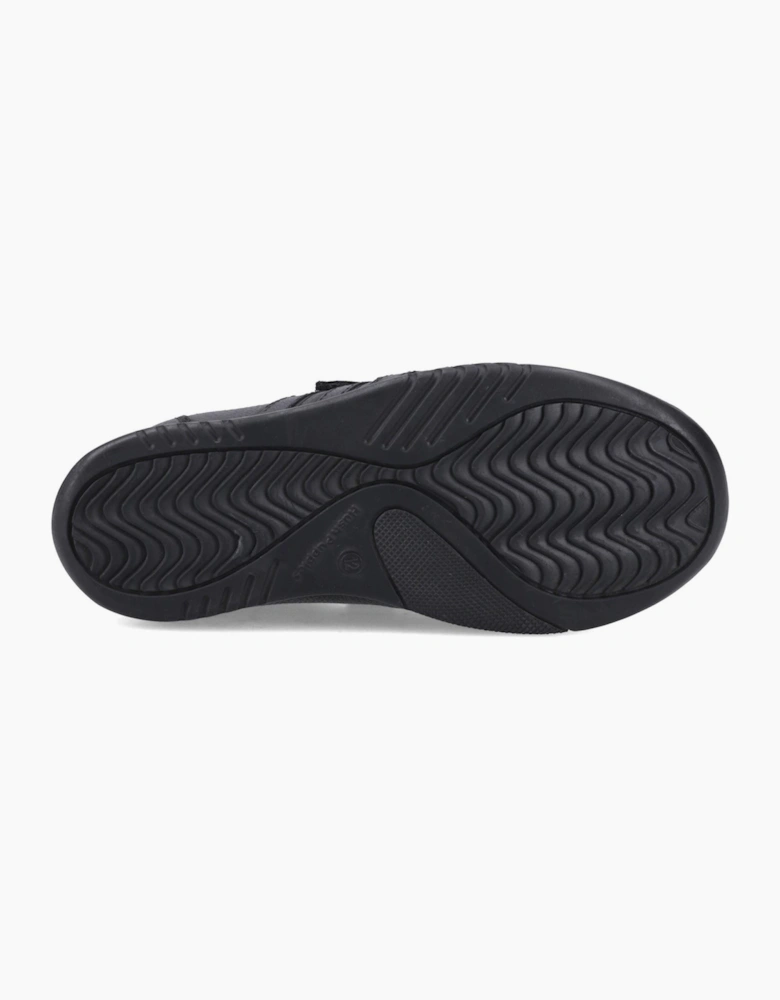 Hush Puppies Josh 2 Snr Leather Black Trainers
