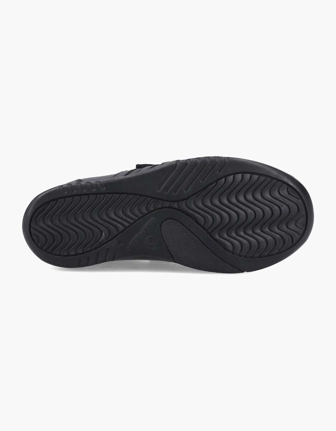 Hush Puppies Josh 2 Snr Leather Black Trainers