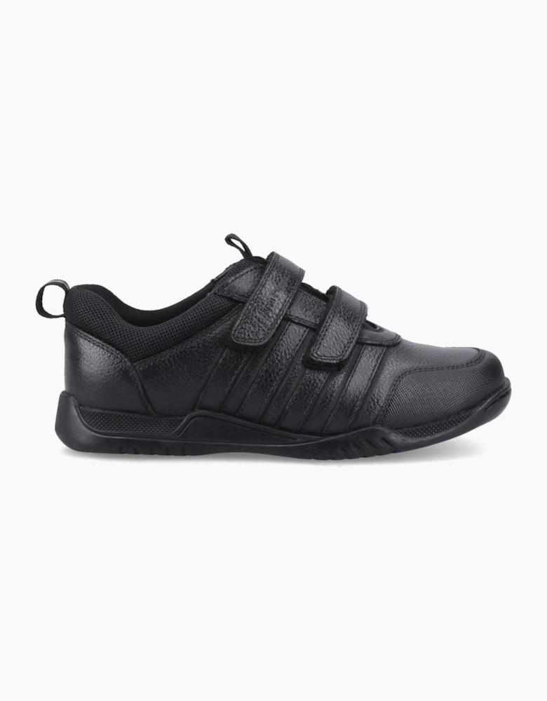 Hush Puppies Josh 2 Snr Leather Black Trainers