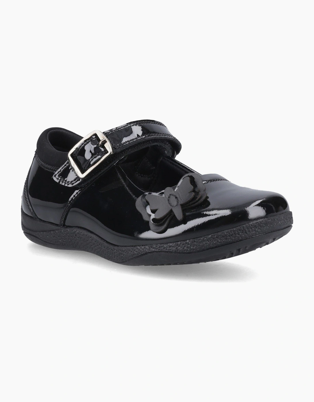 Hush Puppies Julie Ballerina Patent Leather Black Shoes