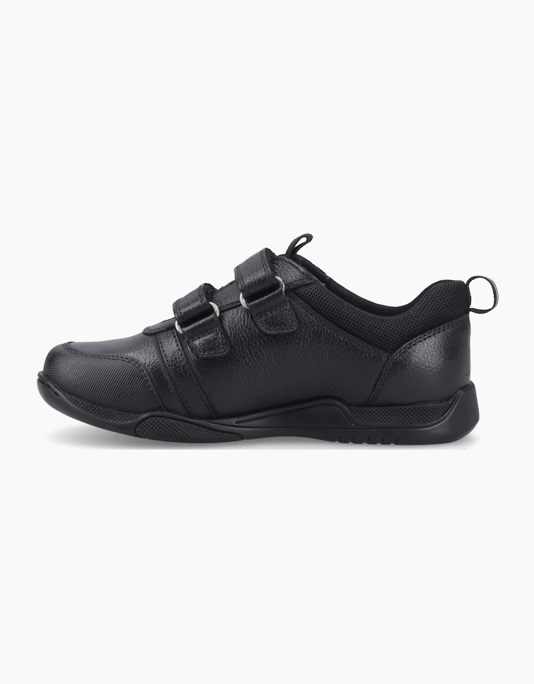 Hush Puppies Josh 2 Snr Leather Black Trainers