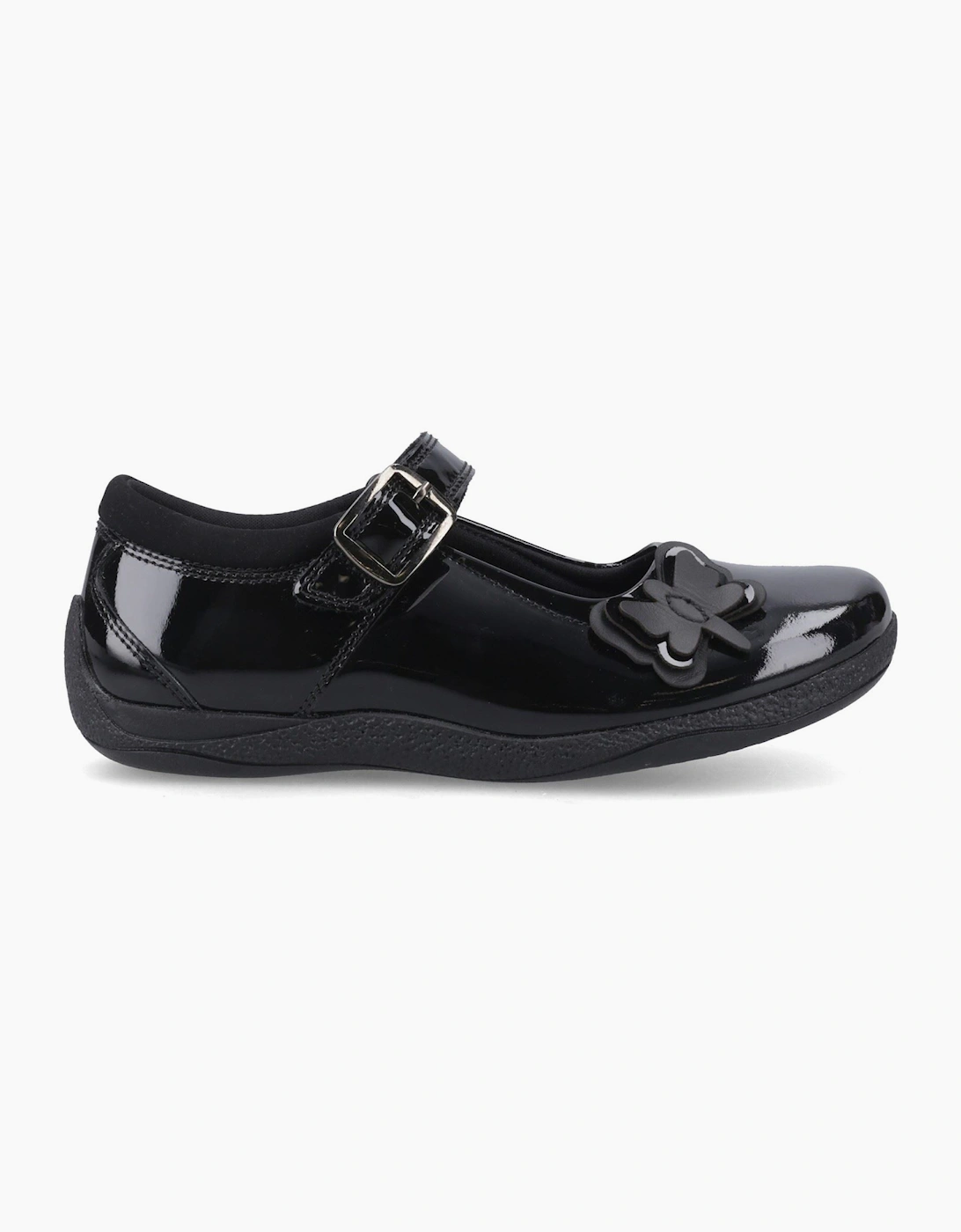 Hush Puppies Julie Ballerina Patent Leather Black Shoes