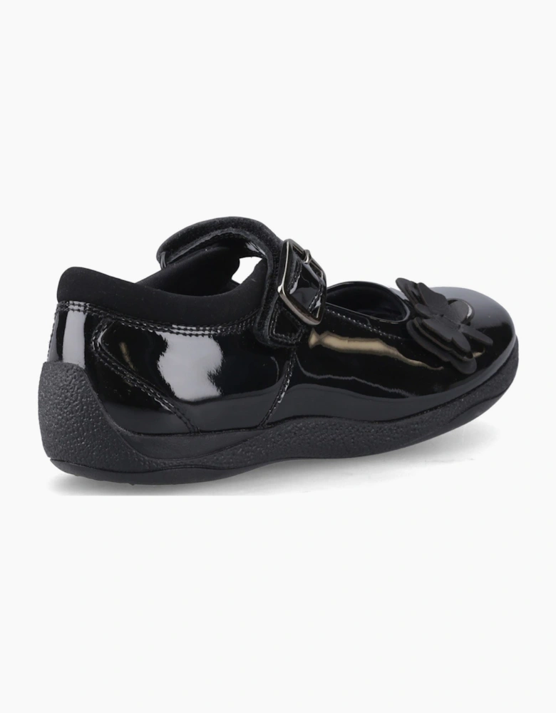 Hush Puppies Julie Ballerina Patent Leather Black Shoes