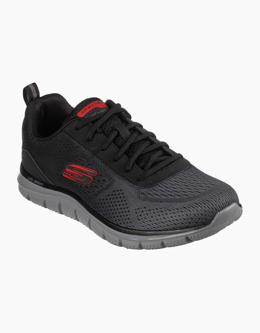 Skechers Track - Ripkent Textile Men's Black/Charcoal Trainers