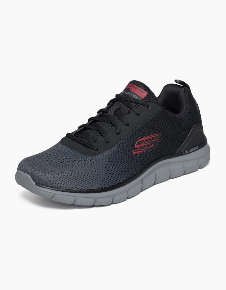 Skechers Track - Ripkent Textile Men's Black/Charcoal Trainers