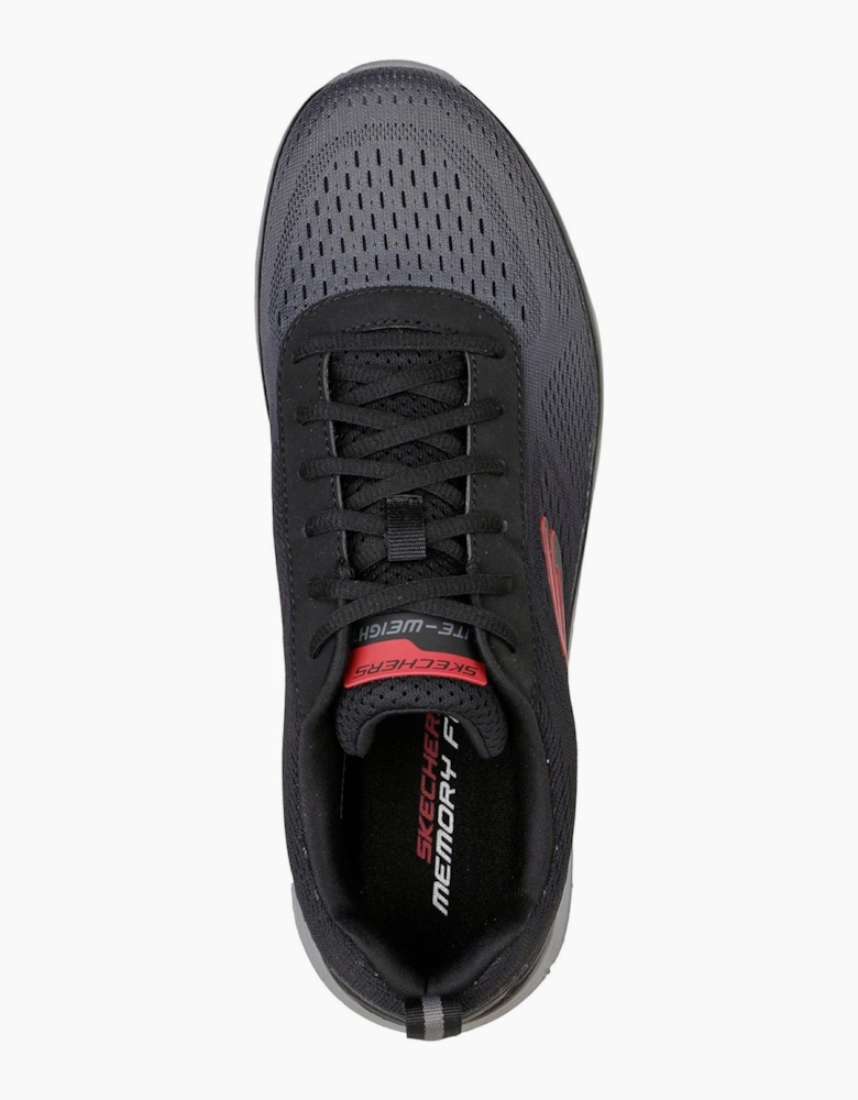 Skechers Track - Ripkent Textile Men's Black/Charcoal Trainers